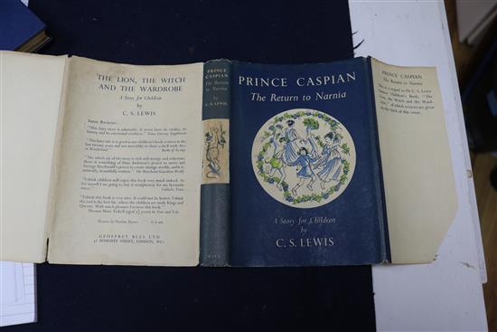 Lewis, Clive Staples - Prince Caspian, 1st edition, illustrated by Pauline Baynes, in price clipped dj,